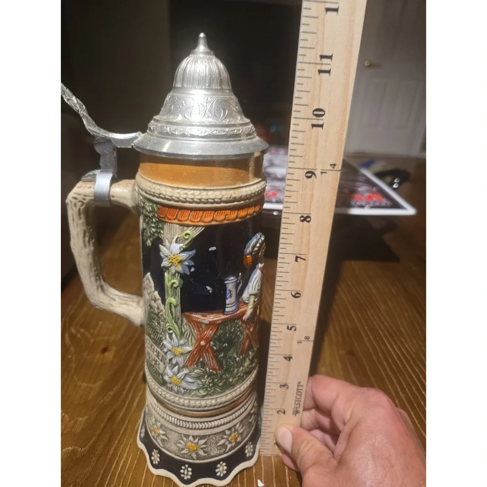 Vintage GERZ W Germany Musical Beer Stein MAPSA Pewter Lid 11